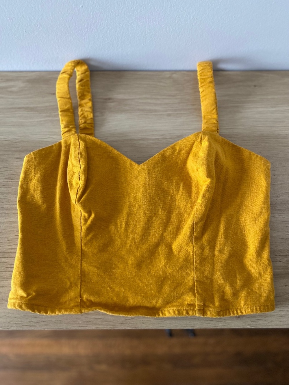 EXPRESS - yellow crop top